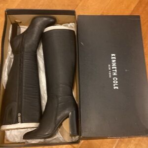 KENNETH COLE New York Justin High Block-Heel Boots